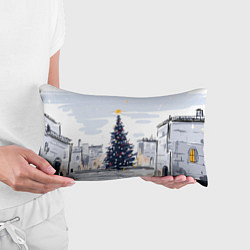 Подушка-антистресс Новый год минимализм, цвет: 3D-принт — фото 2