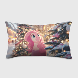 Подушка-антистресс Удивленная лошадка - Новый год, цвет: 3D-принт