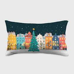 Подушка-антистресс Новогодняя ночь в городе