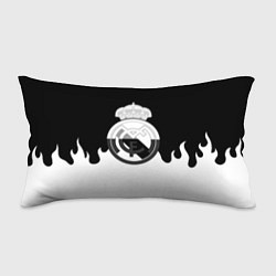 Подушка-антистресс Реал Мадрид огонь белый, цвет: 3D-принт