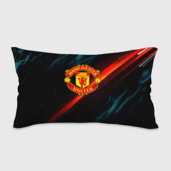 Подушка-антистресс Манчестер Юнайтед абстракция, цвет: 3D-принт