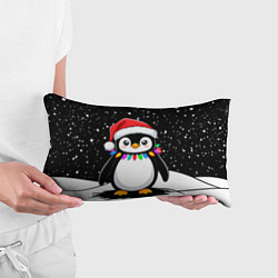 Подушка-антистресс Пингвин в шапке Санты, цвет: 3D-принт — фото 2