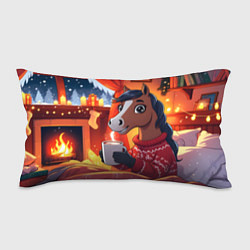 Подушка-антистресс Лошадка зимним вечером