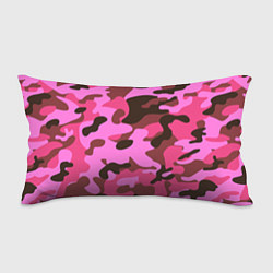 Подушка-антистресс Камуфляж: розовый/коричневый, цвет: 3D-принт