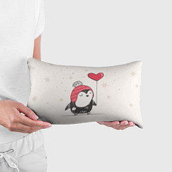 Подушка-антистресс Влюбленный пингвин, цвет: 3D-принт — фото 2