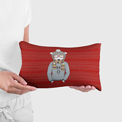 Подушка-антистресс Зимний мишка, цвет: 3D-принт — фото 2