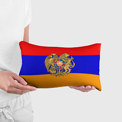Подушка-антистресс Герб и флаг Армении, цвет: 3D-принт — фото 2