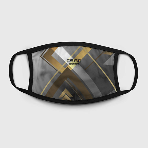 Маска для лица Cs:go - Bronze Deco Бронзовая декорация 2022 / 3D-принт – фото 2