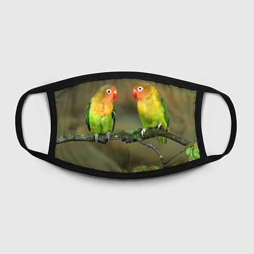 Маска для лица Два попугая / 3D-принт – фото 2