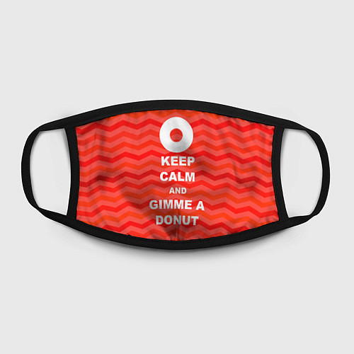 Маска для лица Keep Calm & Gimme a donut / 3D-принт – фото 2