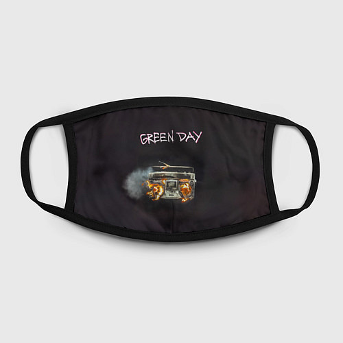 Маска для лица Green Day магнитофон в огне / 3D-принт – фото 2