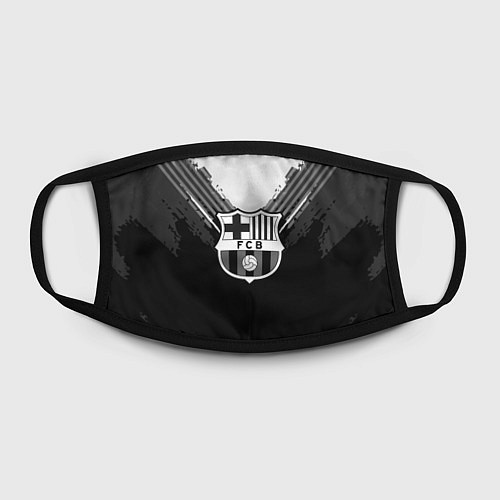 Маска для лица FC Barcelona: Black Style / 3D-принт – фото 2