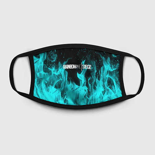 Маска для лица R6S: Turquoise Flame / 3D-принт – фото 2