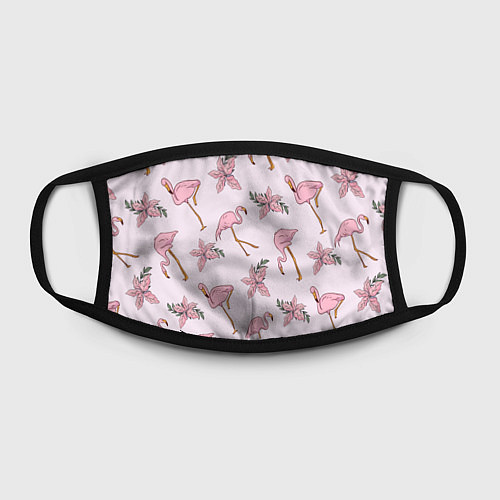 Маска для лица Розовый фламинго / 3D-принт – фото 2