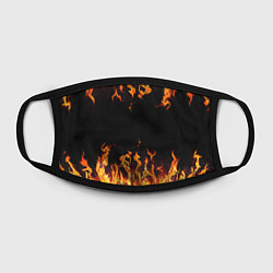 Маска для лица FIRE ОГОНЬ, цвет: 3D-принт — фото 2