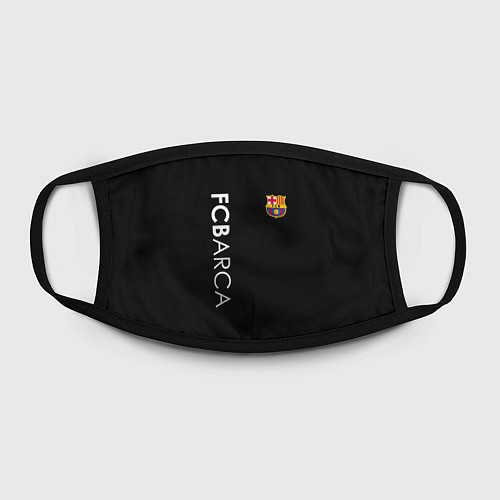 Маска для лица FC BARCA BLACK STYLE / 3D-принт – фото 2