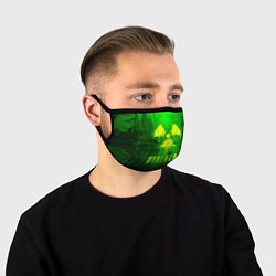 Маска для лица STALKER LOGO RADIATOIN NEON TOXIC, цвет: 3D-принт