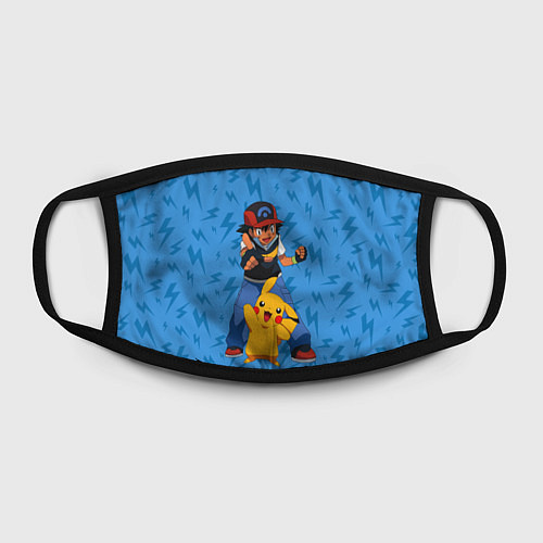 Маска для лица Эш Кетчум и Пикачу / 3D-принт – фото 2