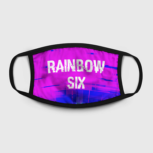 Маска для лица Rainbow Six Glitch Text Effect / 3D-принт – фото 2