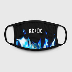 Маска для лица AC DC blue fire, цвет: 3D-принт — фото 2