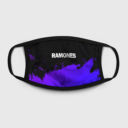 Маска для лица Ramones purple grunge / 3D-принт – фото 2