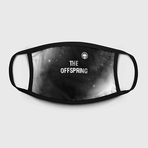 Маска для лица The Offspring glitch на темном фоне: символ сверху / 3D-принт – фото 2