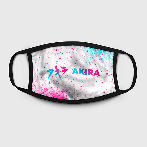Маска для лица Akira neon gradient style: надпись и символ / 3D-принт – фото 2