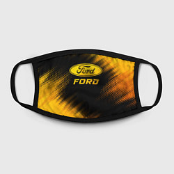 Маска для лица Ford - gold gradient, цвет: 3D-принт — фото 2