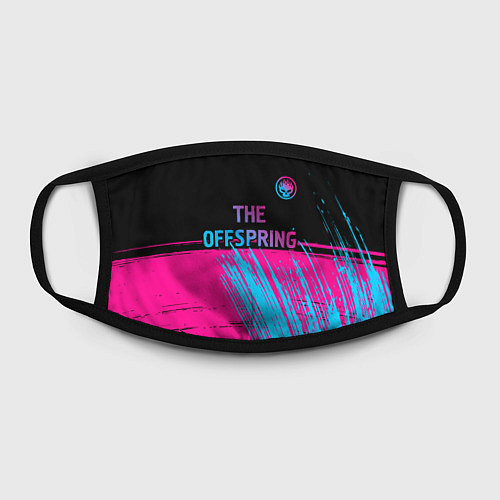 Маска для лица The Offspring - neon gradient: символ сверху / 3D-принт – фото 2