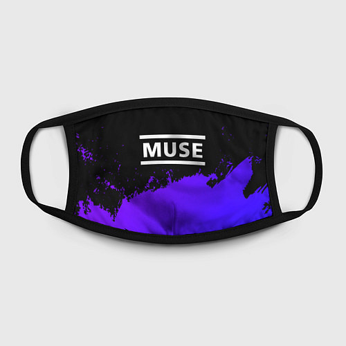 Маска для лица Muse purple grunge / 3D-принт – фото 2