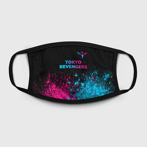 Маска для лица Tokyo Revengers - neon gradient: символ сверху / 3D-принт – фото 2