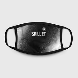 Маска для лица Skillet glitch на темном фоне: символ сверху, цвет: 3D-принт — фото 2
