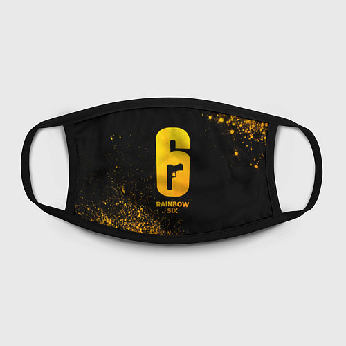 Маска для лица Rainbow Six - gold gradient / 3D-принт – фото 2
