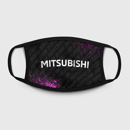 Маска для лица Mitsubishi pro racing: надпись и символ / 3D-принт – фото 2