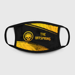 Маска для лица The Offspring - gold gradient: надпись и символ, цвет: 3D-принт — фото 2