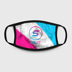 Маска для лица Skillet neon gradient style, цвет: 3D-принт — фото 2