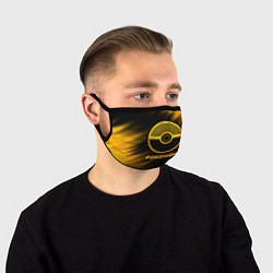 Маска для лица Pokemon - gold gradient, цвет: 3D-принт