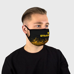 Маска для лица Stray - gold gradient посередине, цвет: 3D-принт