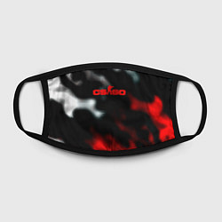 Маска для лица Counter strike game flame, цвет: 3D-принт — фото 2