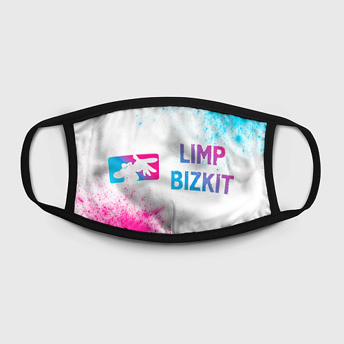 Маска для лица Limp Bizkit neon gradient style по-горизонтали / 3D-принт – фото 2