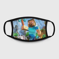 Маска для лица Minecraft World, цвет: 3D-принт — фото 2