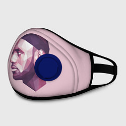 Маска с клапаном LeBron James: Poly Violet, цвет: 3D-синий — фото 2