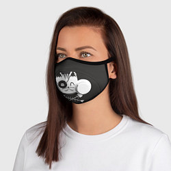 Маска с клапаном Кот пират, цвет: 3D-белый