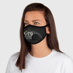 Маска с клапаном Его величество Владимир, цвет: 3D-черный