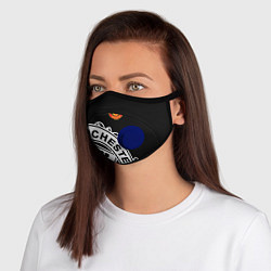 Маска с клапаном Man United: Black Collection, цвет: 3D-синий