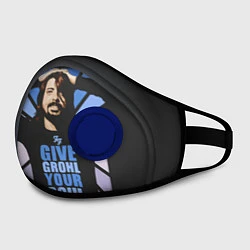 Маска с клапаном Give Grohl Your Soul, цвет: 3D-синий — фото 2