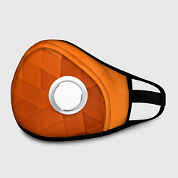 Маска с клапаном Orange abstraction, цвет: 3D-белый — фото 2