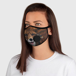 Маска с клапаном Лисичка, цвет: 3D-черный