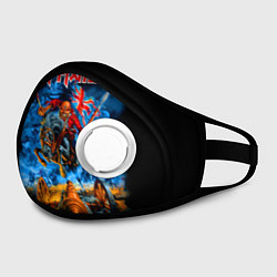Маска с клапаном Iron Maiden: Great Britain Warriors, цвет: 3D-белый — фото 2