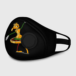Маска с клапаном Cuphead, цвет: 3D-черный — фото 2
